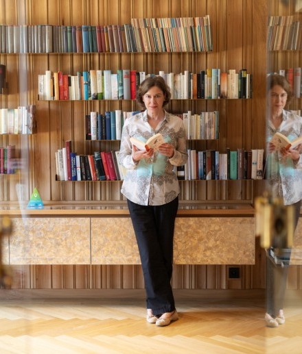 The library at the Hotel Jagdhaus Wiese is lovingly maintained by hotel manager Katia Herrlitz and is a unique feature of the hotel in the Sauerland region