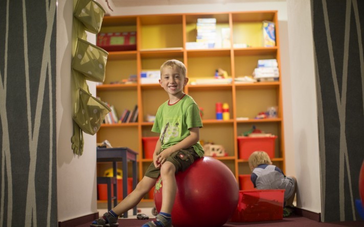 Toddlers will love the children's playroom at the Jagdhaus Wiese family hotel in the Sauerland
