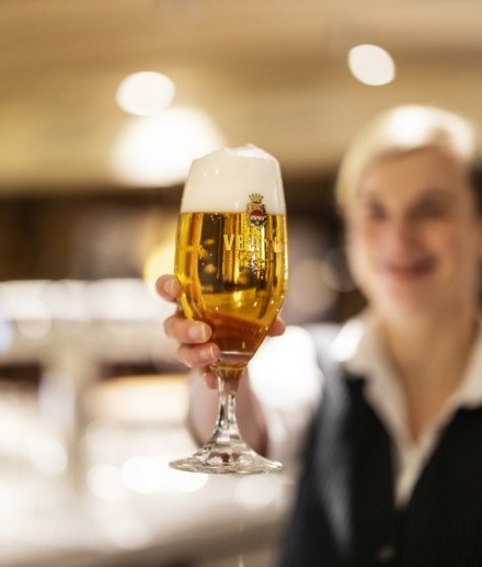 Fresh Veltins from the Sauerland region is tapped at the bar and in the restaurant at the Hotel Jagdhaus Wiese.