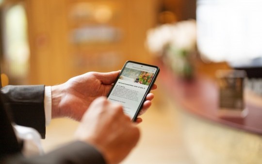 The Jagdhaus Wiese web app provides information about everything important in the hotel and the Sauerland region