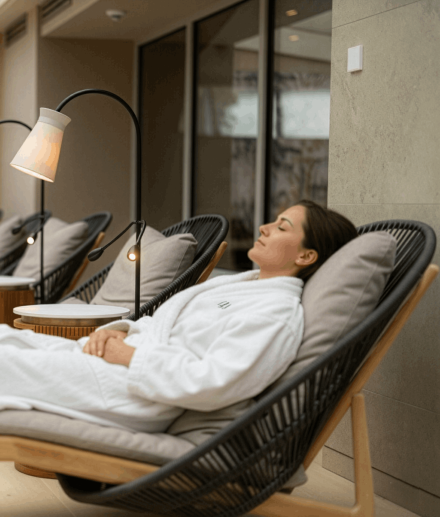 Pure ontspanning in de ontspanningsruimte van wellnesshotel Jagdhaus Wiese in het Sauerland