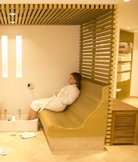 Ontspanning staat voorop in het saunalandschap van wellnesshotel Jagdhaus Wiese in het Sauerland