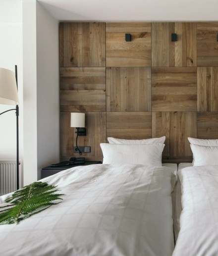 Schlafbereich eines Doppelzimmer Comfort im Hotel Jagdhaus Wiese im Sauerland