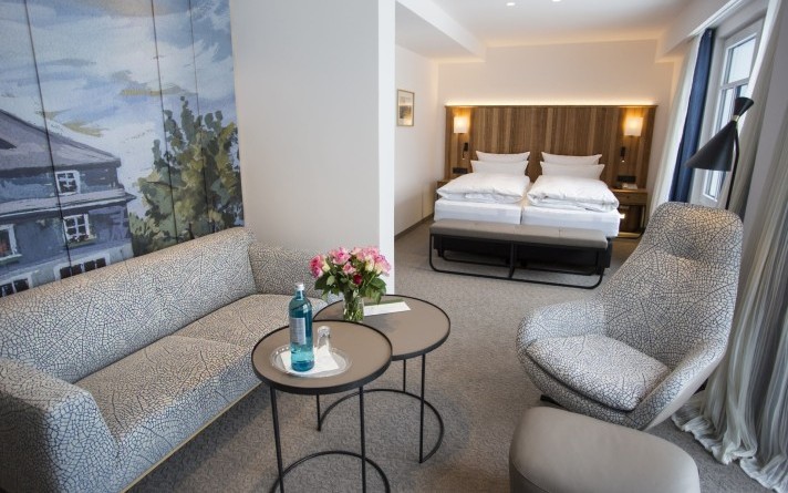 The Junior Suite Classic is a popular hotel room category at the Hotel Jagdhaus Wiese in the Sauerland